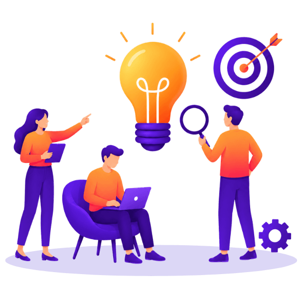 Fleet Management Software illustration showing team collaboration, planning, performance tracking, and fleet operations.